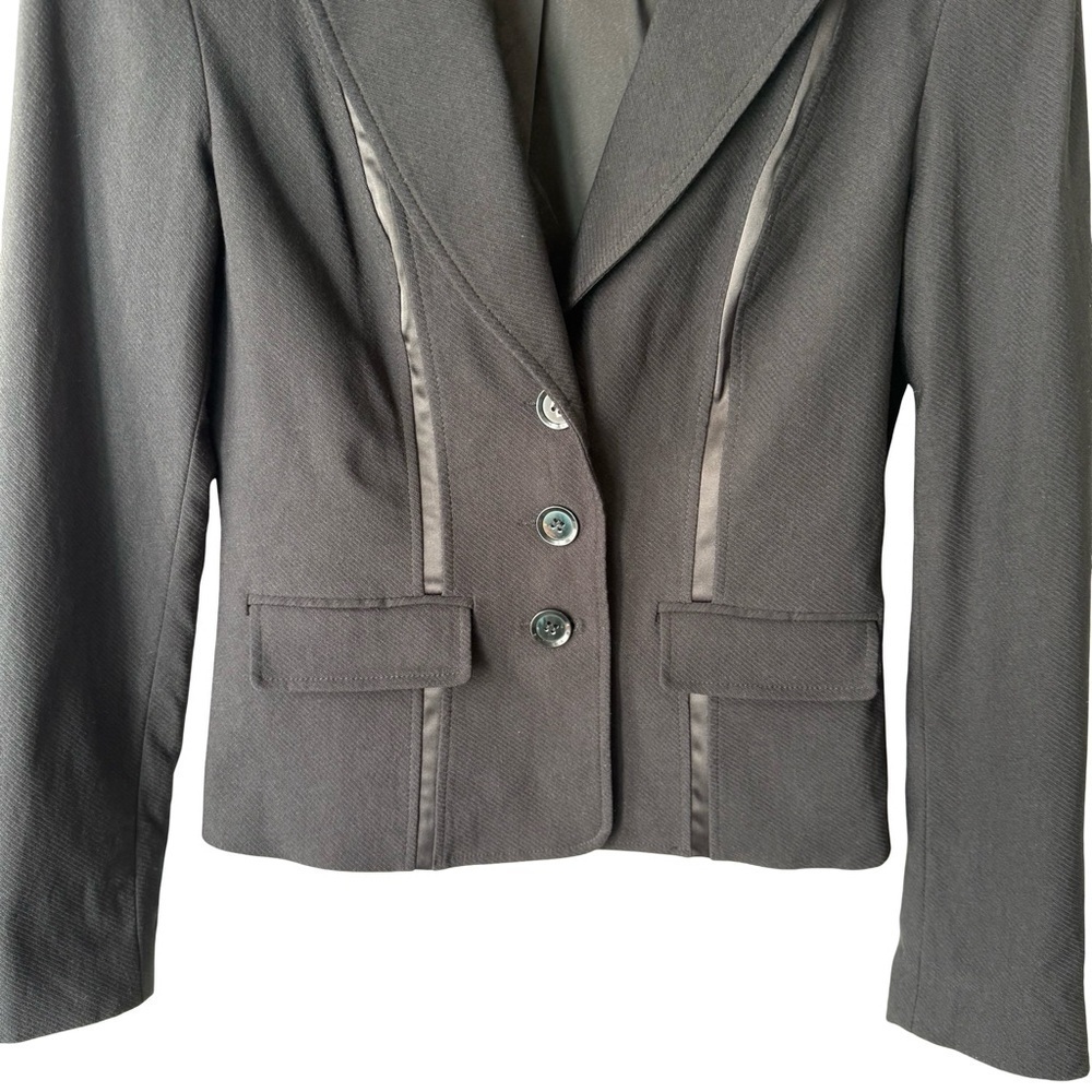 Le Chateau Classic Black Blazer Size S Work Office Formal Minimalist Evening - Picture 14 of 16